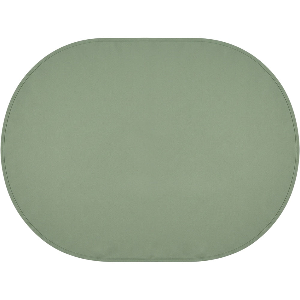 Fbwjg Oval Polyester Tablecloth Sage 60 by 102 Inch - Product view
