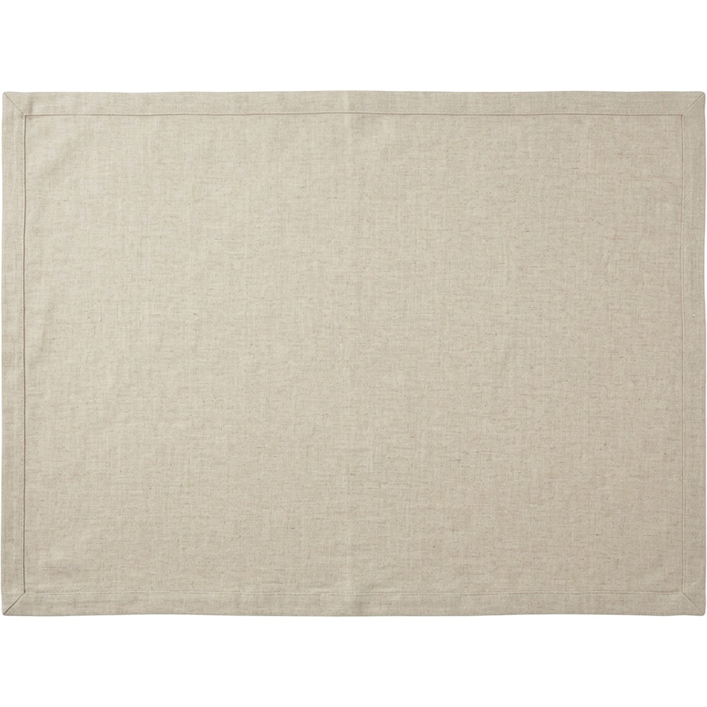 Fbwjg Rectangular Linen Blend Tablecloth Oatmeal 60 by 84 Inch - Product view