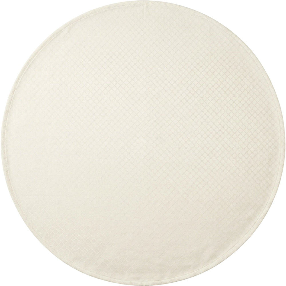 Fbwjg Round Cotton Jacquard Tablecloth Ivory 70 Inch - Product view