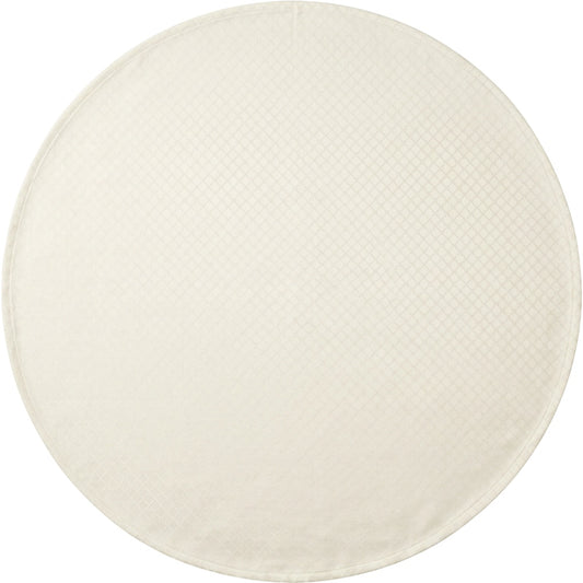 Fbwjg Round Cotton Jacquard Tablecloth Ivory 70 Inch - Product view